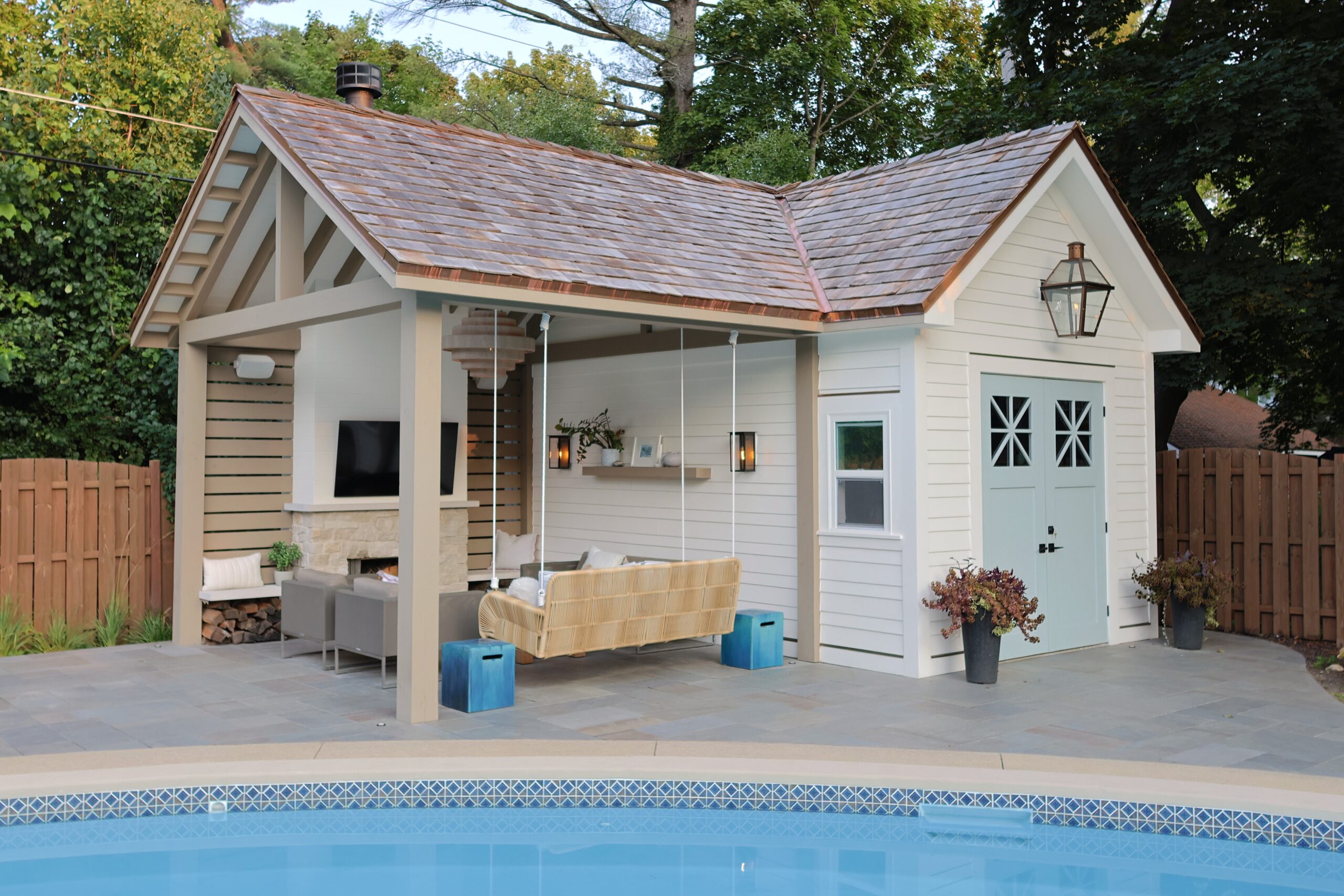 Francesca Pool Pool House - Francesca Owings, ASID - Interior Design, Grand Rapids, MI